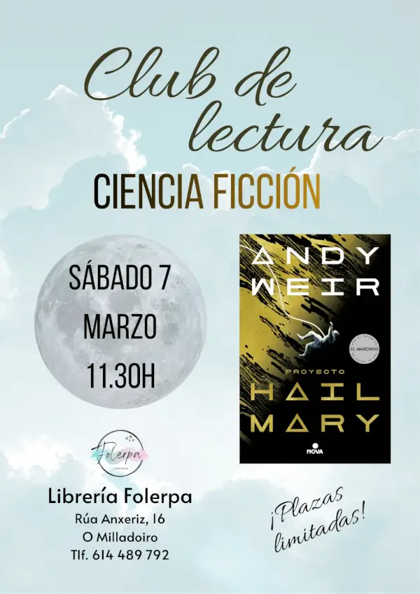 Club lectura ciencia ficcion 2026 03 07 libreria folerpa milladoiro