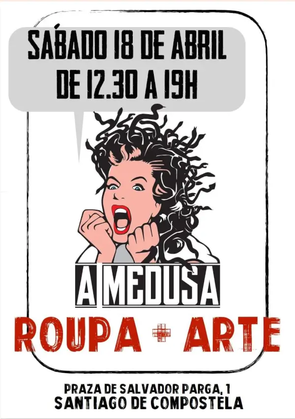 A medusa roupa arte 2026 04 18 praza salvador parga