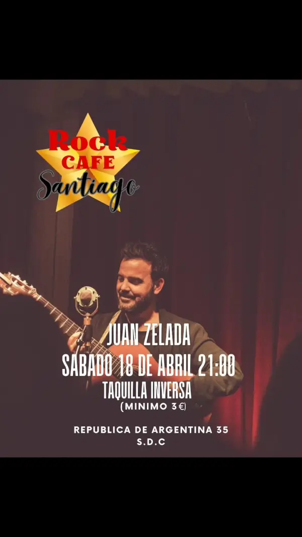 Concierto juan zelada 2026 04 18 rock cafe santiago