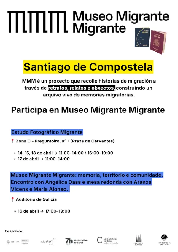 Encuentro angelica dass museo migrante 2026 04 16 auditorio galicia