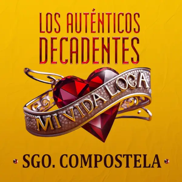 Los Auténticos Decadentes actuando en un concierto, con el vocalista cantando y la banda tocando instrumentos.