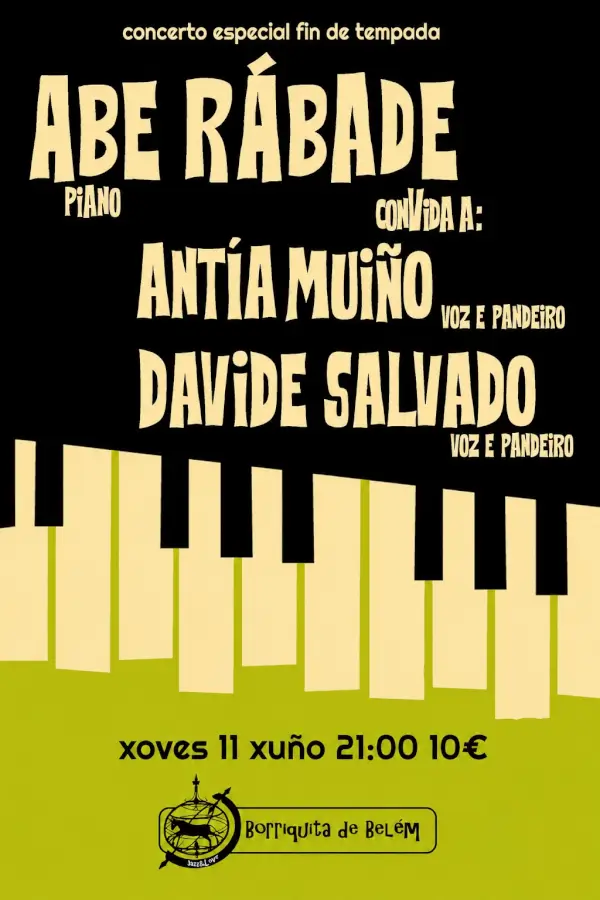 Concierto Especial Fin de Temporada: Abe Rábade, Antía Muiño y Davide Salvado