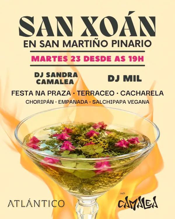San Xoán en San Martiño Pinario con DJs
