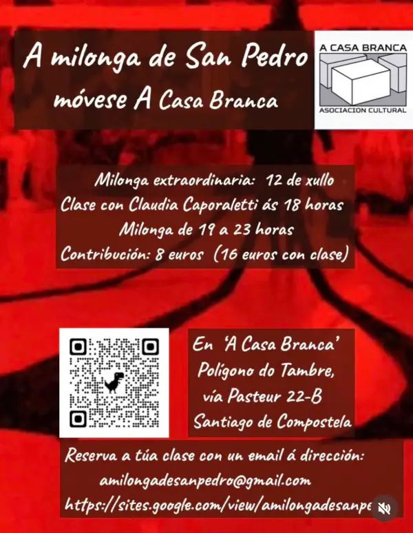 A Milonga de San Pedro en A Casa Branca