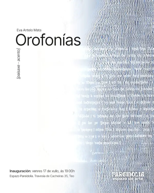 Exposición Orofonías de Eva Antelo