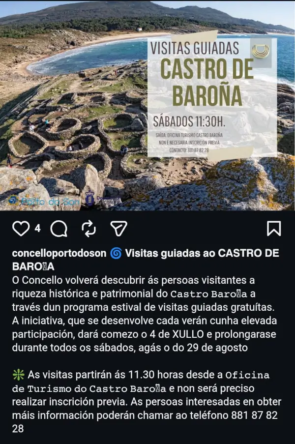 Visitas Guiadas Castro de Baroña