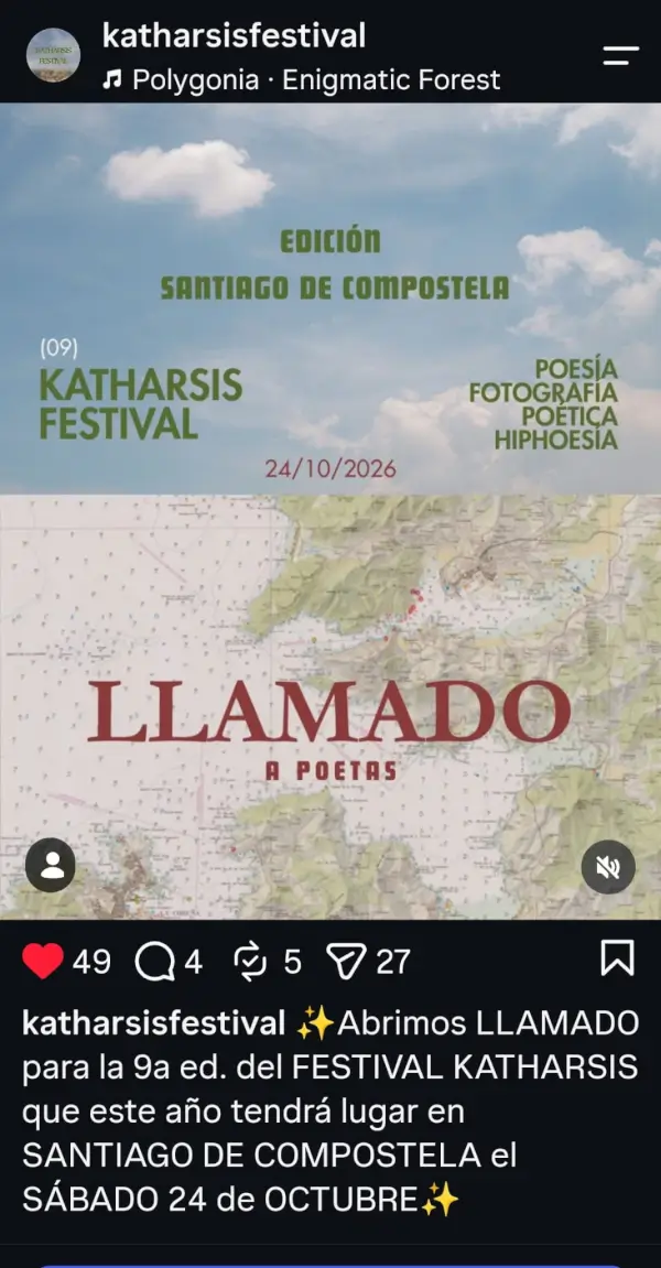 Festival Katharsis: Llamada a Poetas