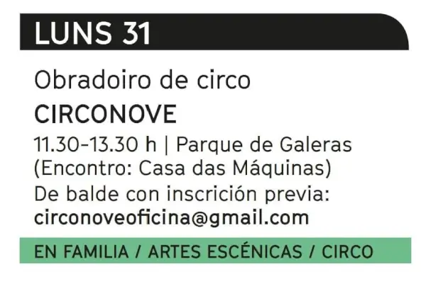 Obradoiro de Circo CIRCONOVE