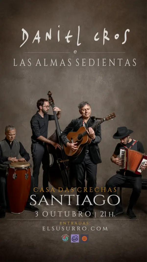 Concierto de Daniel Cros e Las Almas Sedientas
