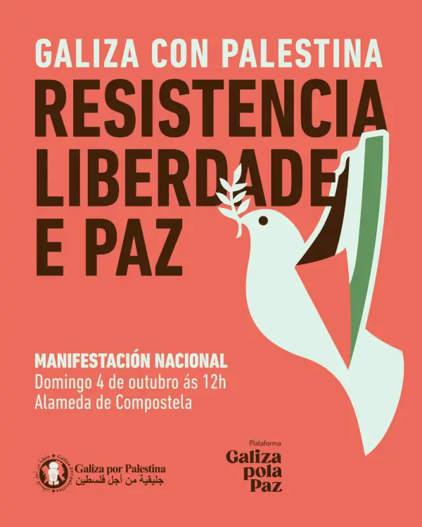 Manifestación Nacional 'Galiza con Palestina: Resistencia, Liberdade e Paz'
