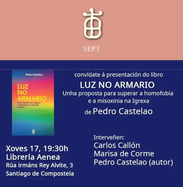 Presentación del libro 'Luz no Armario' de Pedro Castelao