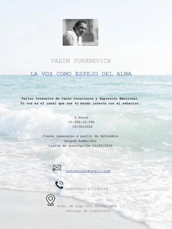 Taller Intensivo La Voz como Espejo del Alma con Vadim Yukhnevich