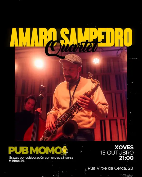 Amaro Sampedro Quartet en Pub Momo