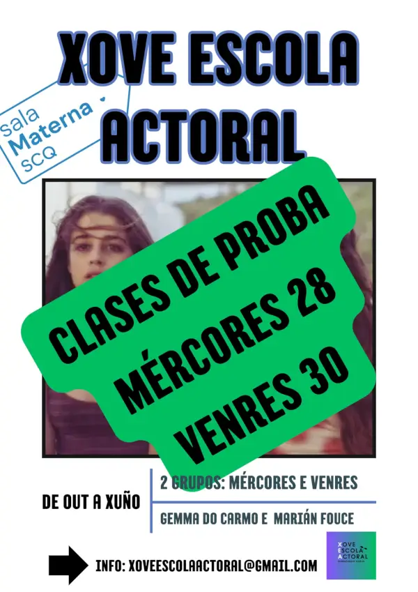 Clases de Prueba Xove Escola Actoral (12-14 años)
