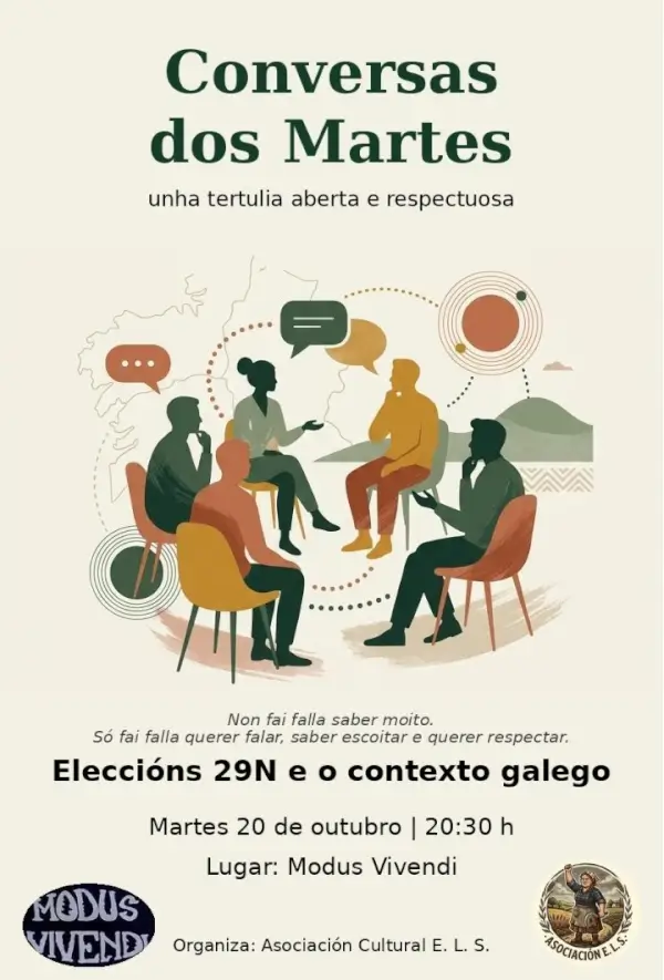 Conversas dos Martes: Eleccións 29N e o contexto galego
