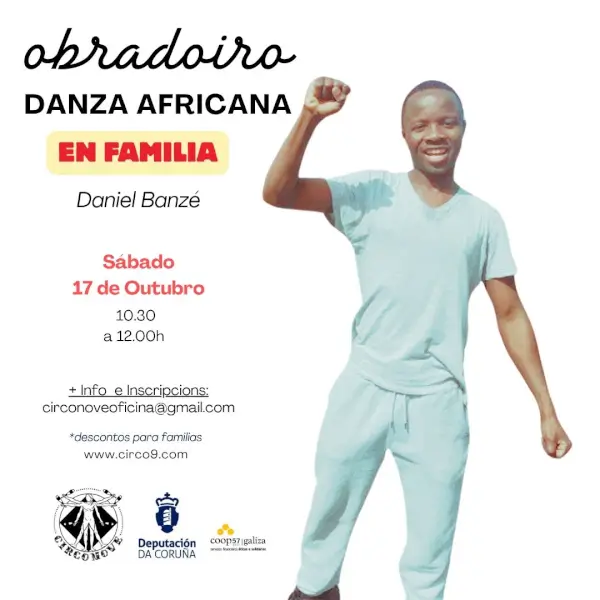 Obradoiro Danza Africana en Familia con Daniel Banzé