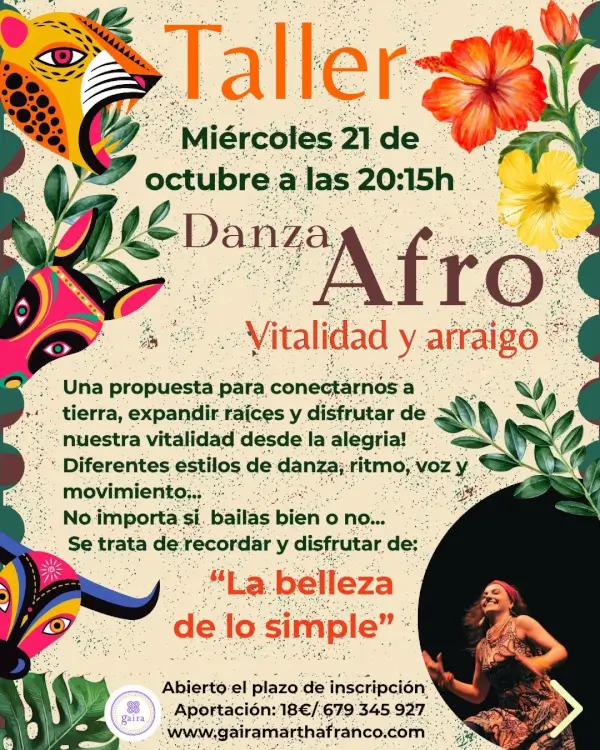 Taller Danza Afro: Vitalidad y arraigo